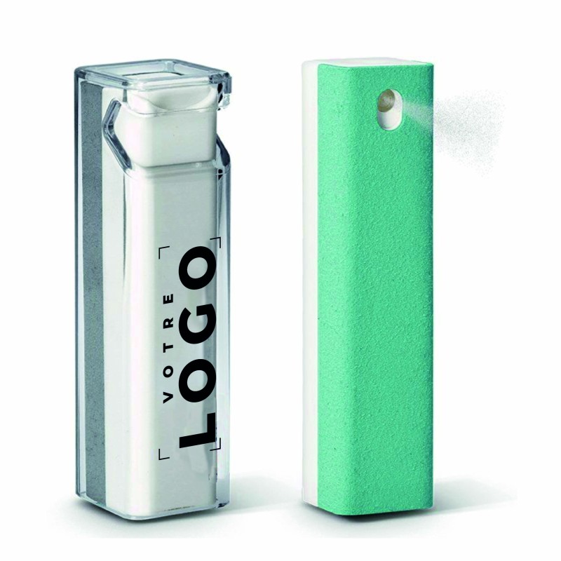 Spray nettoyant écran 2 en 1 rechargeable avec support téléphone