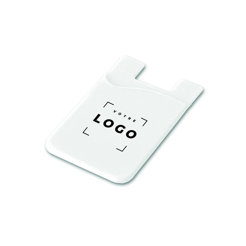 Porte-cartes smartphone en silicone personnalisable | Goodie pratique
