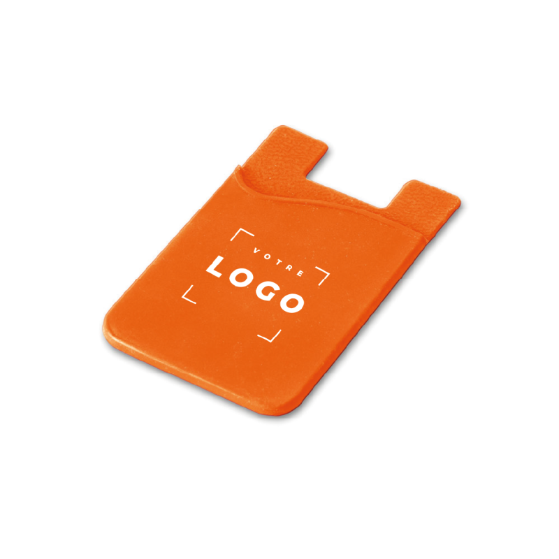 Porte-cartes smartphone en silicone personnalisable | Goodie pratique
