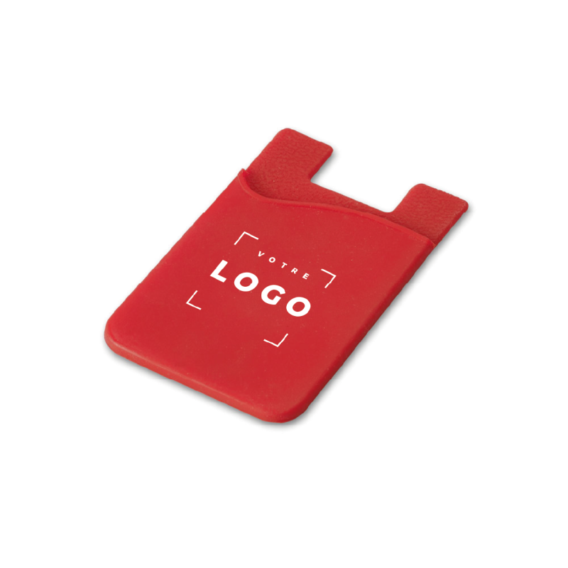 Porte-cartes smartphone en silicone personnalisable | Goodie pratique