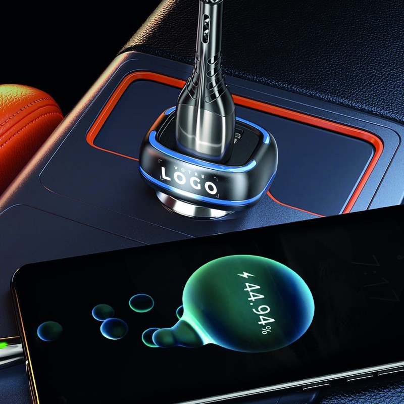 Chargeur allume-cigare USB 2.4A | Recharge rapide pour smartphone