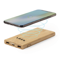 Batterie externe personnalisable 6000 mAh avec chargeur sans fil