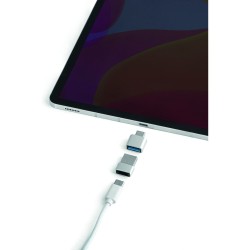 Kit adaptateurs USB-A/USB-C en aluminium personnalisable