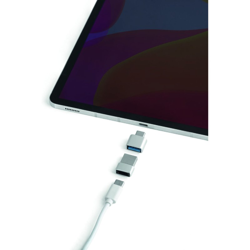 Kit adaptateurs USB-A/USB-C en aluminium personnalisable