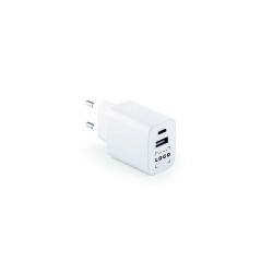 Adaptateur USB-C & USB-A 20W en ABS recyclé