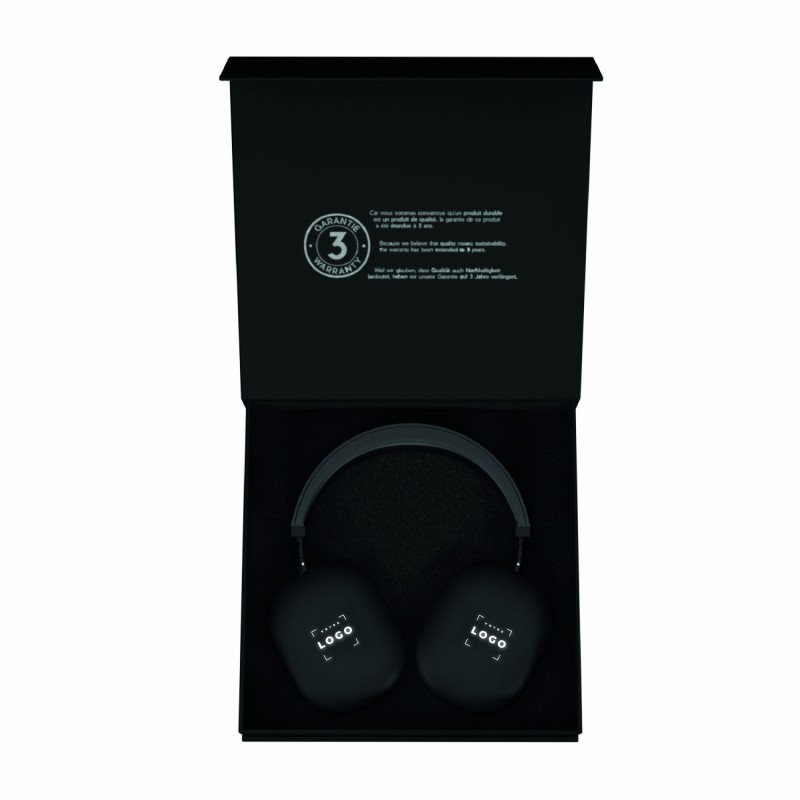 Casque Bluetooth 5.1 avec Micro et Logo Lumineux – Cadeau d’Affaires