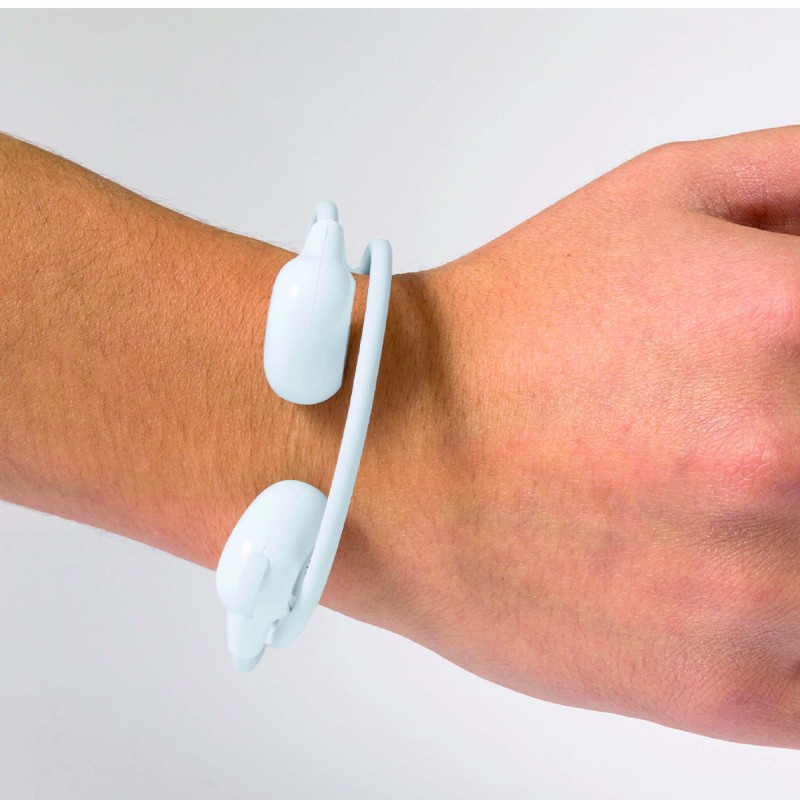 Écouteurs Bluetooth personnalisables - Pliables & portables au poignet