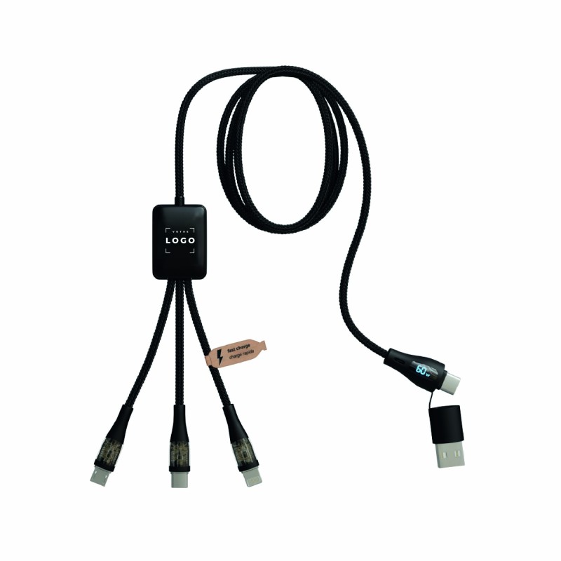 Set de chargement rapide 65W | Adaptateur PD GaN & câble 5-en-1