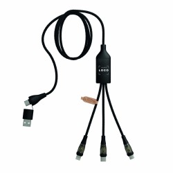 Câble 100W avec logo lumineux et affichage digital – rPET