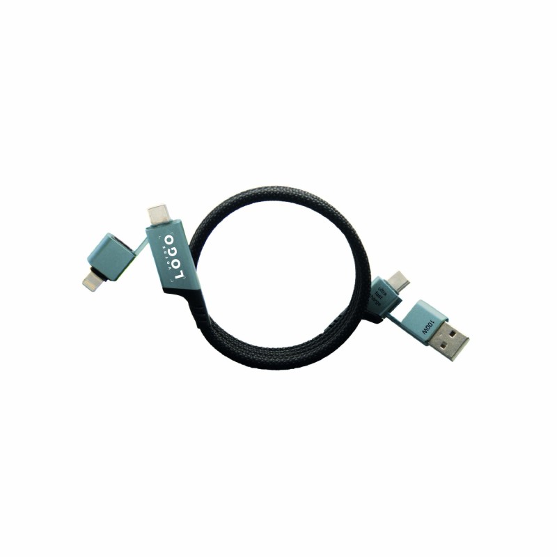 Câble magnétique 100W USB-C & Lightning – Charge rapide durable