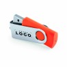 Clé USB 16 Go personnalisable – Mécanisme rotatif et clip métal