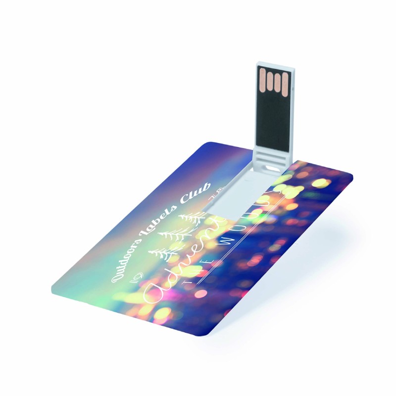 Clé USB carte 16 Go personnalisable avec étui en similicuir