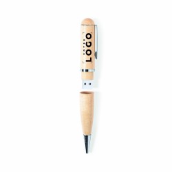 Stylo USB en bois 16 Go – Goodie écologique et personnalisé
