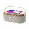 Enceinte Bluetooth avec lampe, réveil et chargeur à induction