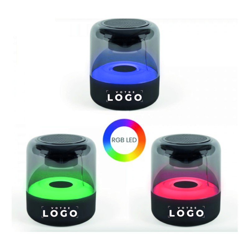 Enceinte Bluetooth portable 5W avec micro et éclairage LED