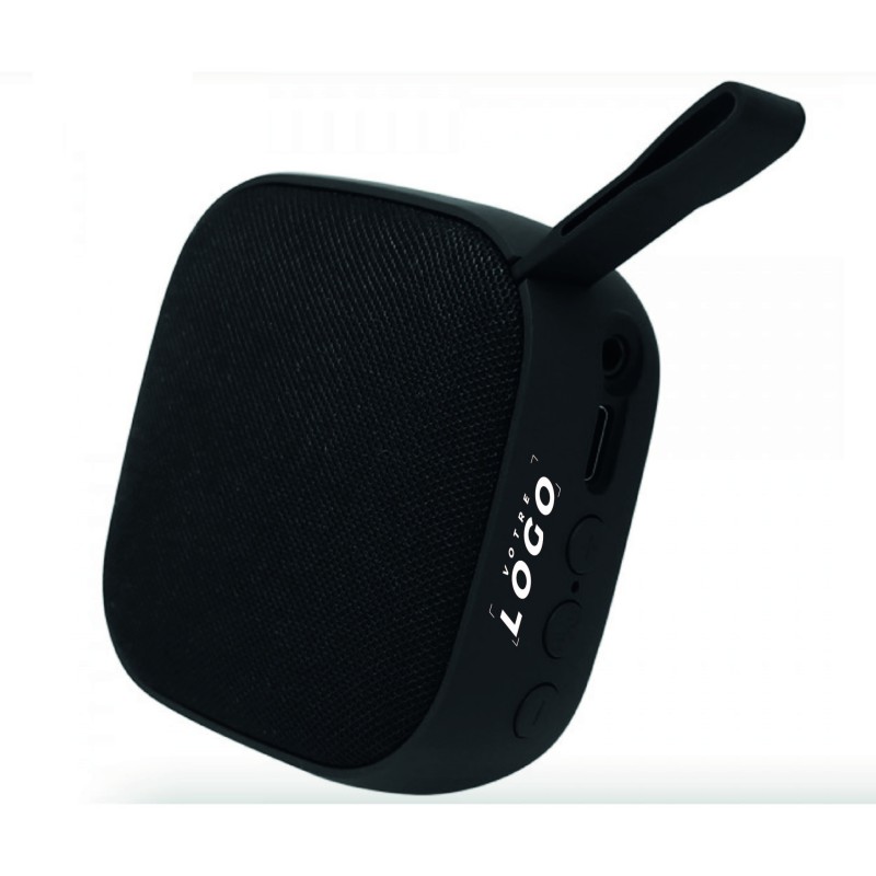 Enceinte Bluetooth 5W personnalisable avec lanière – Autonomie 7h