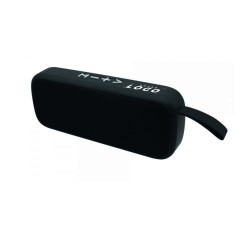 Enceinte Bluetooth personnalisable avec lanière – Goodie élégant