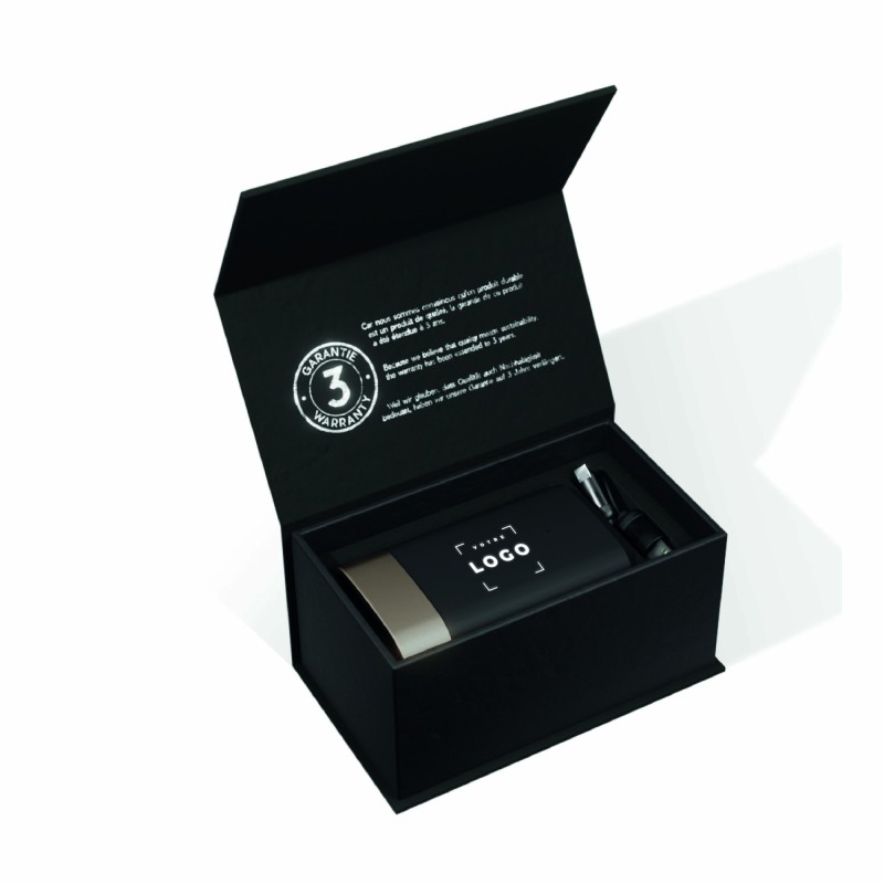 Enceinte Bluetooth personnalisable 5W avec logo lumineux