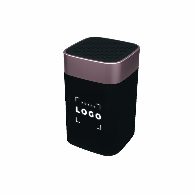 Enceinte Bluetooth personnalisable 5W avec logo lumineux