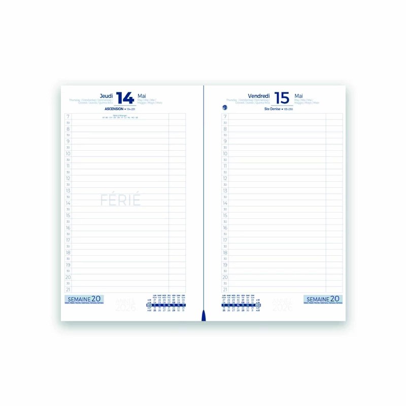 Agenda de caisse professionnel 12 mois -  Marquage personnalisé