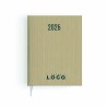 Agenda de bureau personnalisé effet toilé – Made in France & éco