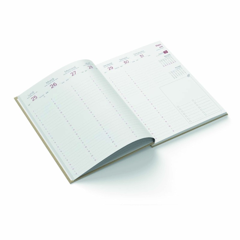 Agenda kraft personnalisé – Agenda de bureau Made in France & éco