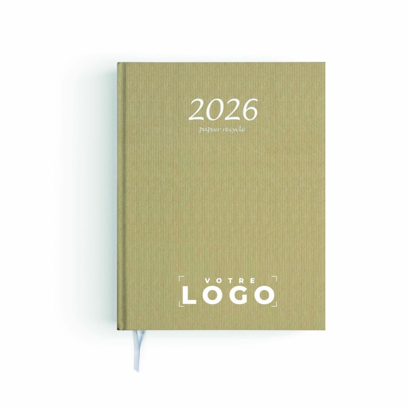 Agenda kraft personnalisé – Agenda de bureau Made in France & éco
