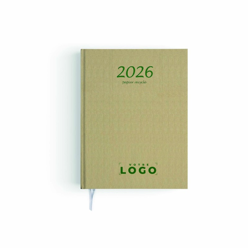 Agenda kraft personnalisé – Agenda de bureau Made in France & éco