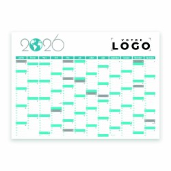 Calendrier bancaire grand format personnalisable | Goodies pro