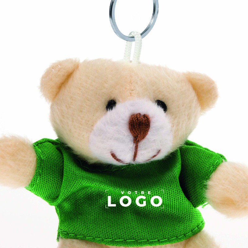 Porte-clés ours en peluche coloré – Goodie ludique et personnalisable