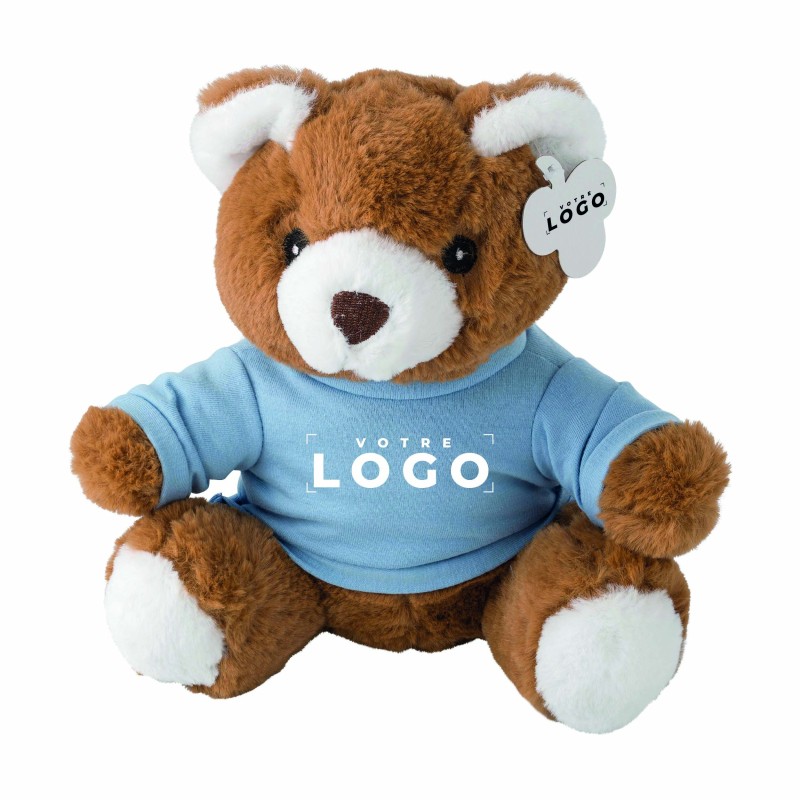 Peluche ours personnalisable – Goodie doux et sécurisé pour entreprise