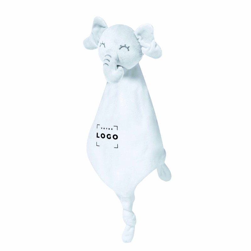 Doudou éléphant personnalisable – Communication dès le plus jeune âge