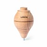Toupie en bois massif personnalisée – Goodie ludique pour entreprise