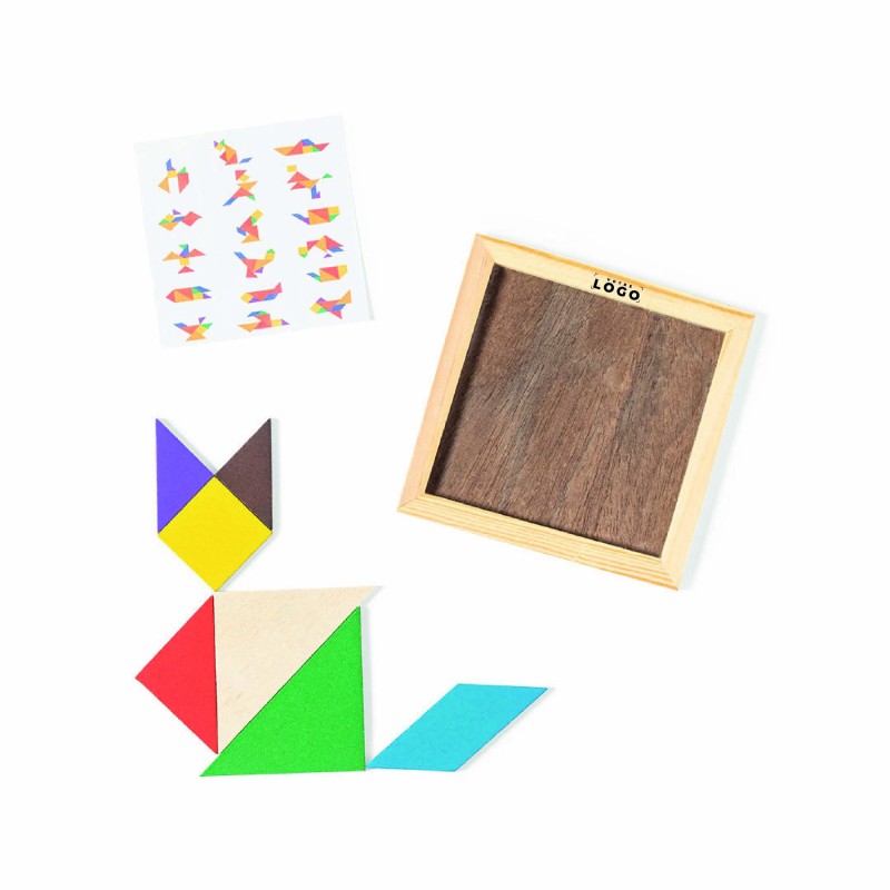 Puzzle origami en bois personnalisé – Cadeau d’entreprise éducatif