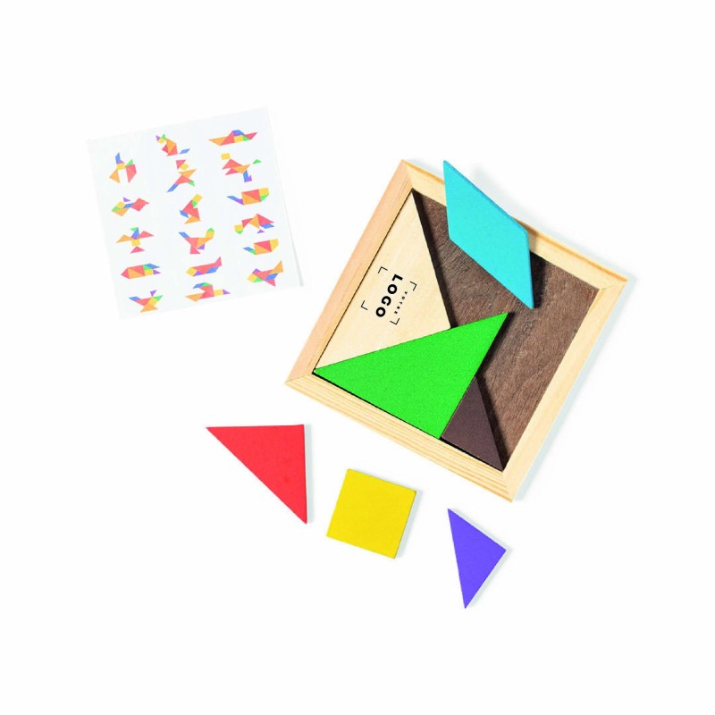 Puzzle origami en bois personnalisé – Cadeau d’entreprise éducatif