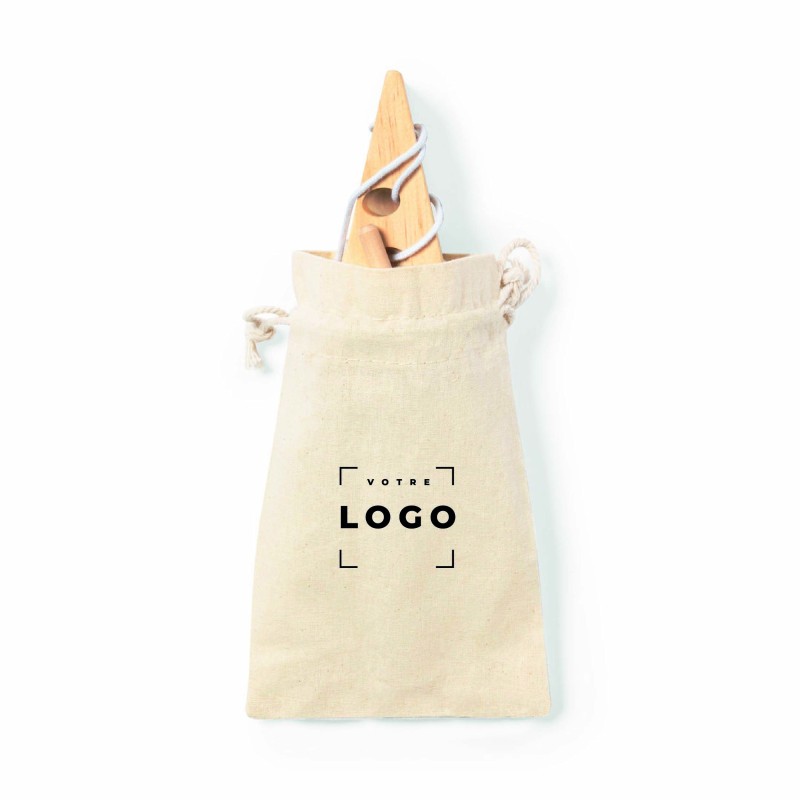 Jeu d’adresse en bois personnalisé – Forme fromage, durable et ludique