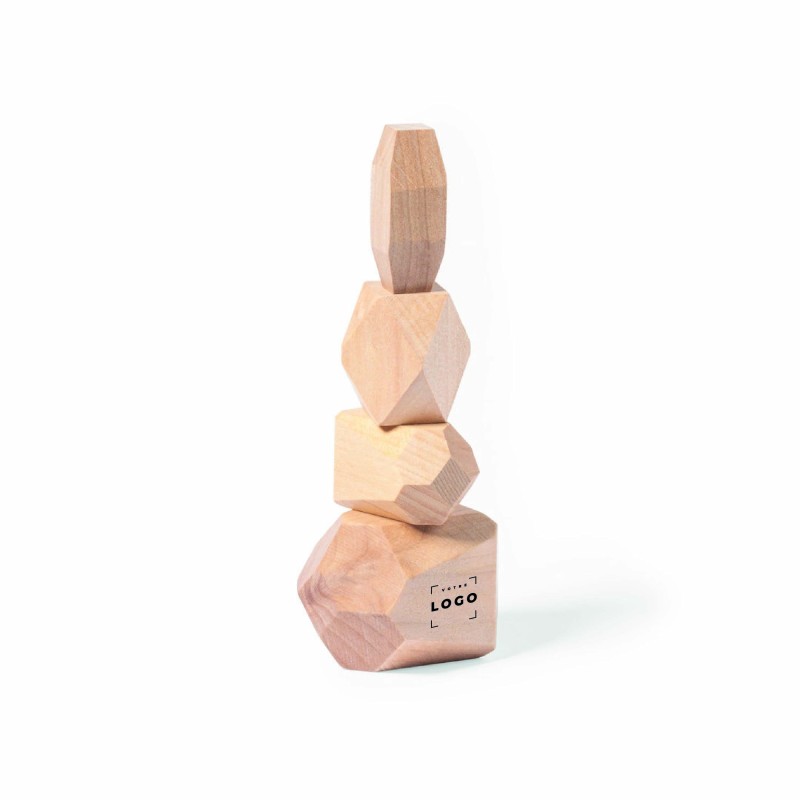 Jeu d’adresse en bois de pin naturel personnalisé