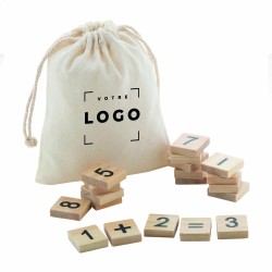 Jeu éducatif de calculs en bois personnalisé – Objet utile et original