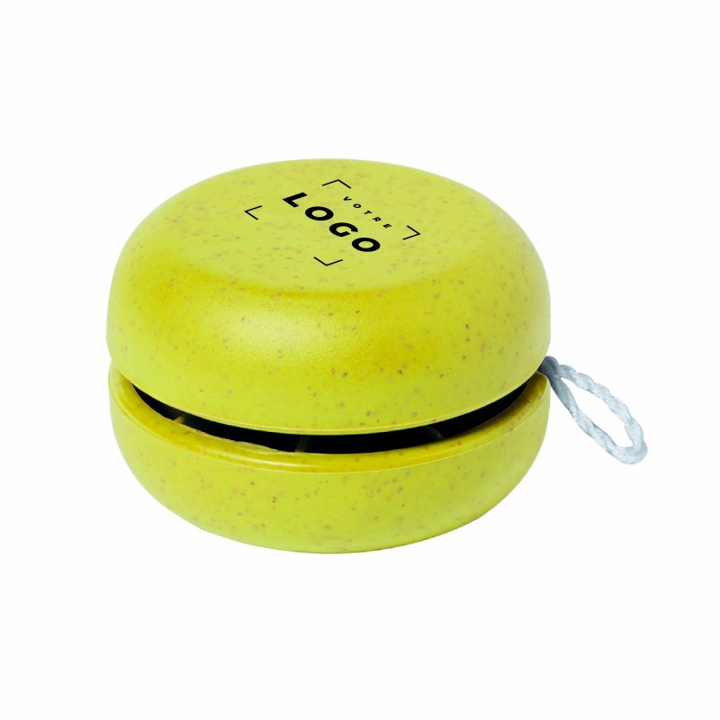 Yoyo en canne à blé personnalisé – Cadeau d’affaires ludique et écolo