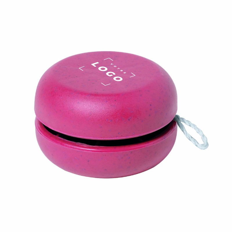 Yoyo en canne à blé personnalisé – Cadeau d’affaires ludique et écolo