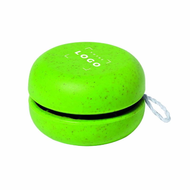 Yoyo en canne à blé personnalisé – Cadeau d’affaires ludique et écolo