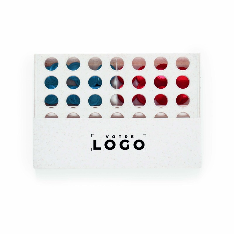 Puissance 4 en canne à blé – Cadeau d’affaires écologique et ludique