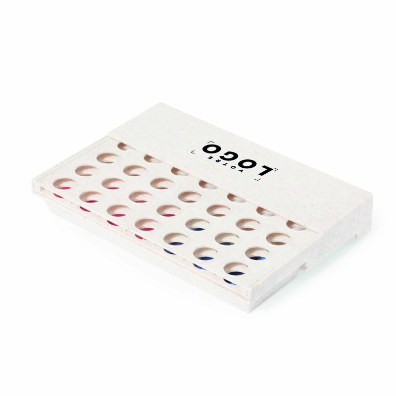 Puissance 4 en canne à blé – Cadeau d’affaires écologique et ludique