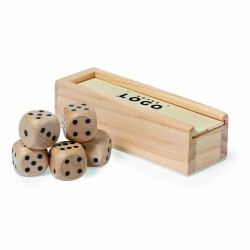 Jeu dés en bois personnalisé – Cadeau d’affaires élégant et original