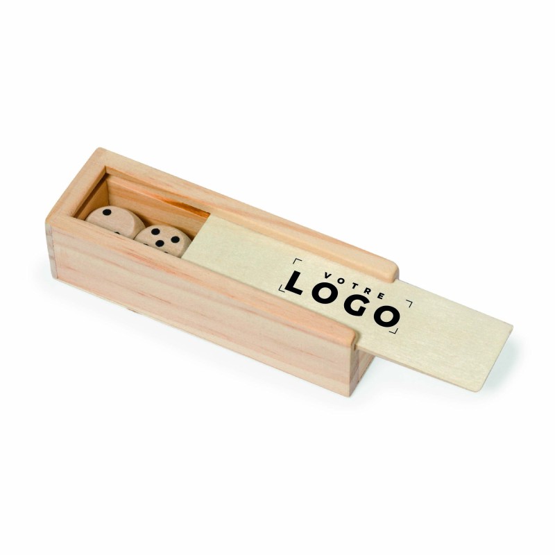 Jeu dés en bois personnalisé – Cadeau d’affaires élégant et original