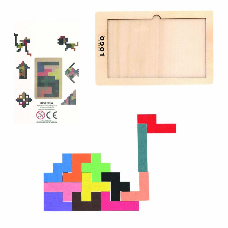 Jeu d’adresse en bois coloré – Jeu personnalisé pour entreprises
