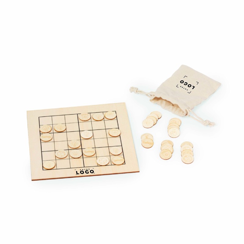 Jeu de sudoku écologique personnalisé – Cadeau d'affaires en bois