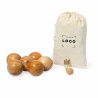 Jeu de pétanque en bois personnalisé – Goodie écoresponsable