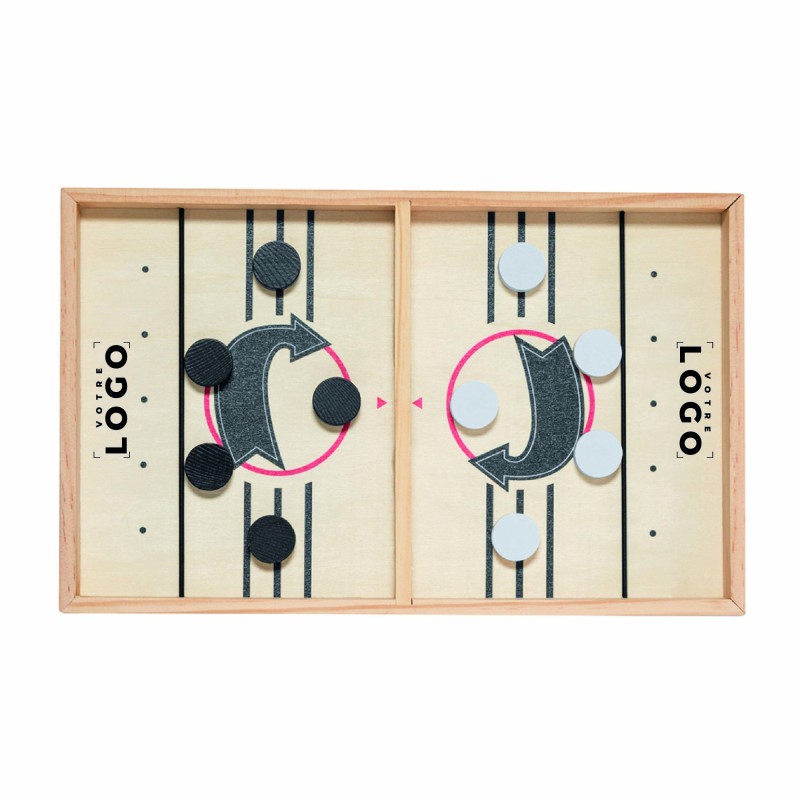 Jeu de palets en bois personnalisé – Goodies d’adresse écoresponsable