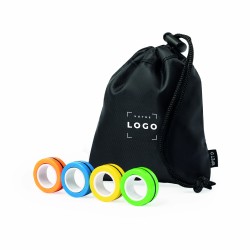 Anti-stress magnétique en anneaux colorés | Gadget personnalisé